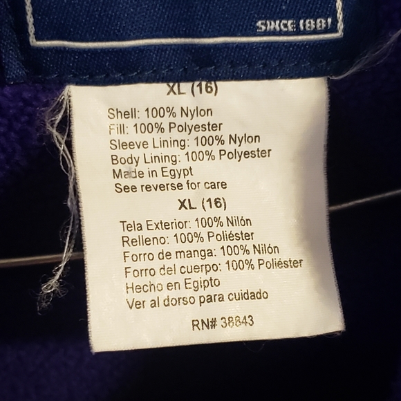 Rothschild Purple Lined Jacket Coat SZ XL 16 - Picture 5 of 5